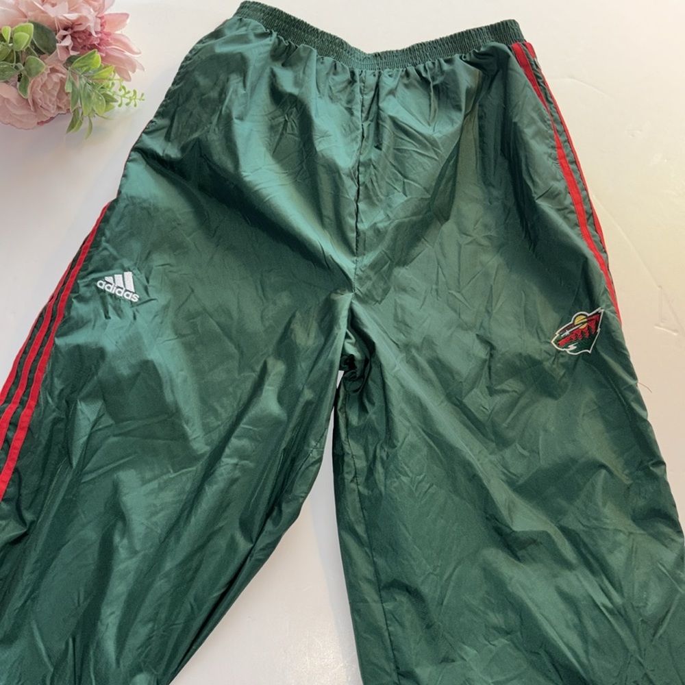 MINNESOTA WILD Break Away Nylon Pants Vintage 18/20 Boys Nylon Wild Pants 🏒